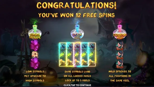 3 Wonders Witches Wild Fortune: 3 WONDERS FREE SPINS illustrated by the studio. Example rewards are not our gambling results.