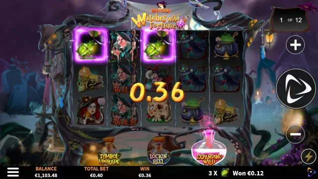 3 Wonders Witches Wild Fortune: EXPANDING WILD illustrated by the studio. Example rewards are not our gambling results.