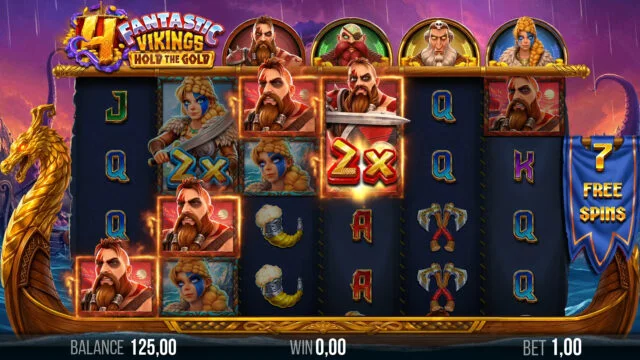 4 Fantastic Vikings Hold the Gold — Viking Free Spins
