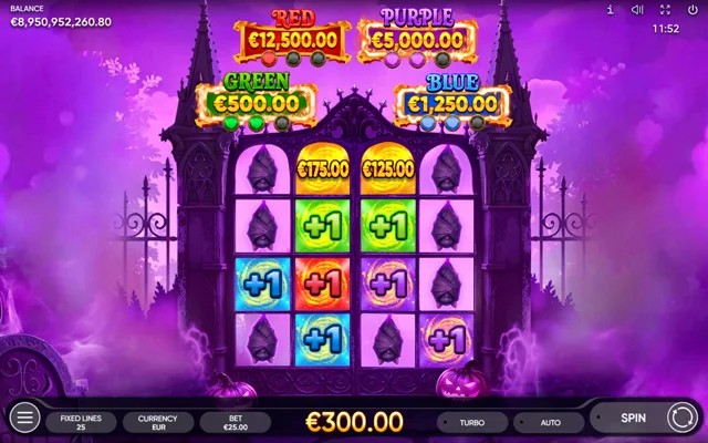 5 Witch Pots: official studio game illustration. Any displayed prices or wins are examples, not our results.