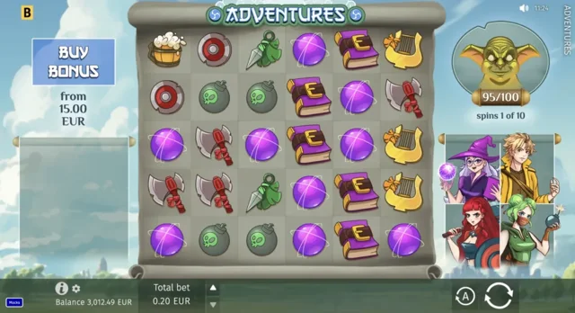 Adventures: official hero-and-monster cluster board.