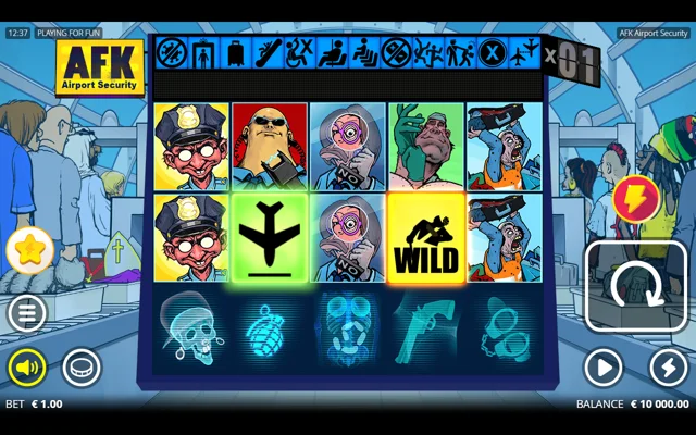 AFK Airport Security demo layout and controls