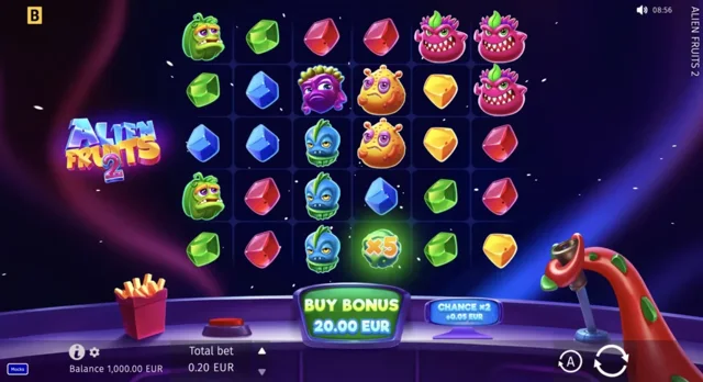 Alien Fruits 2: official alien-fruit base-game board.