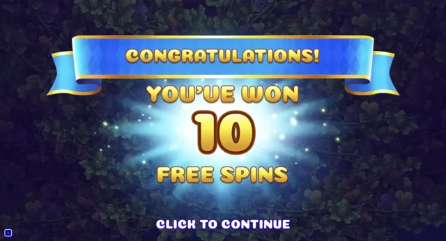 Beer Bonanza: official ten Free Spins announcement.