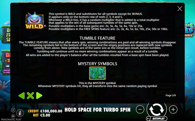 Beware The Deep Megaways — feature rules
