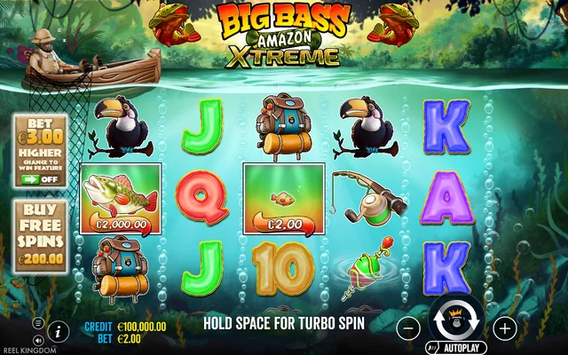 Big Bass Amazon Xtreme — base game and controls