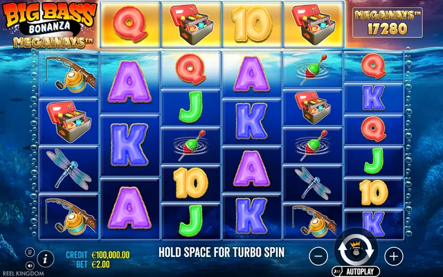 Big Bass Bonanza Megaways — base game and controls
