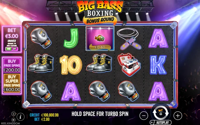 Big Bass Boxing Bonus Round — base game and controls