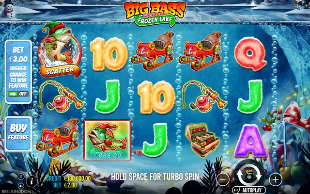 Big Bass Christmas – Frozen Lake — base game and controls