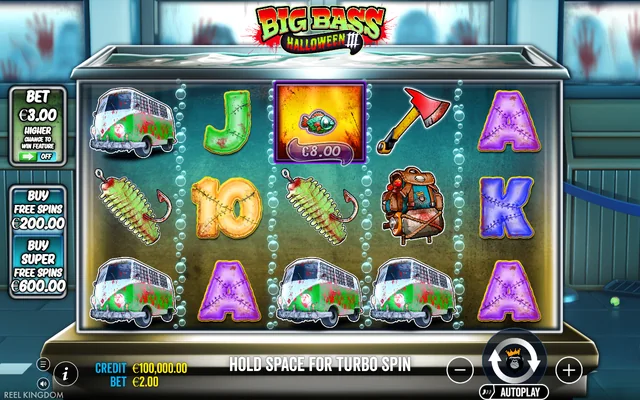 Big Bass Halloween 3 — base game and controls