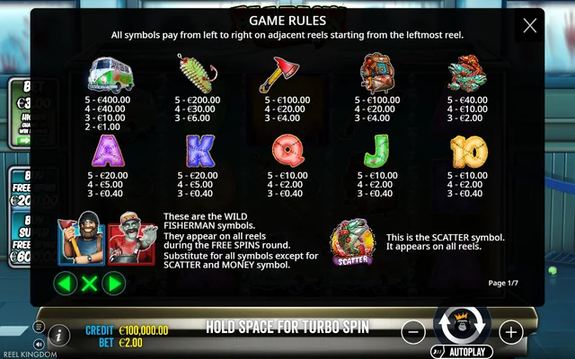 Big Bass Halloween 3 — symbol paytable and game rules