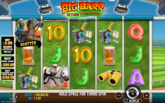Big Bass Return to the Races — base game and controls