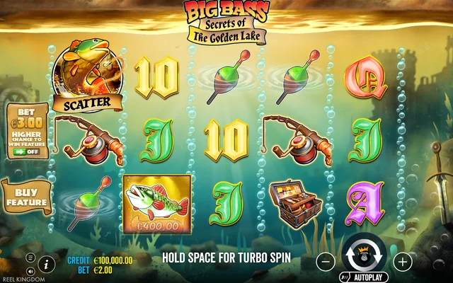 Big Bass Secrets of the Golden Lake — base game and controls
