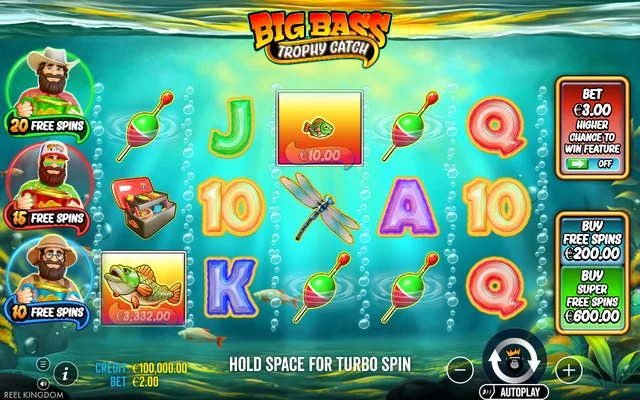 Big Bass Trophy Catch — base game and controls
