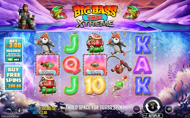 Big Bass Xmas Extreme — base game and controls