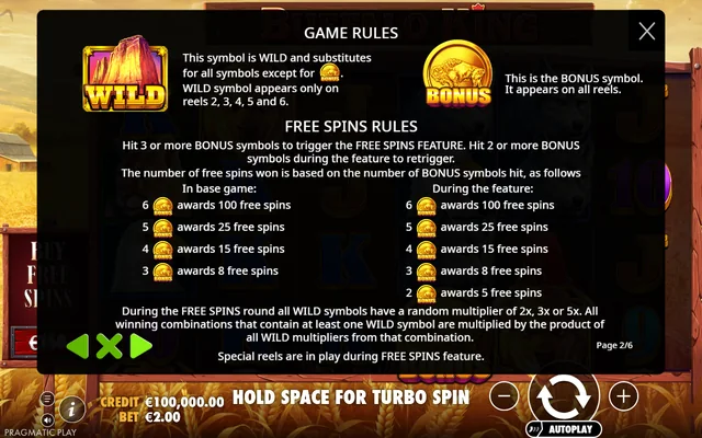Buffalo King — feature rules