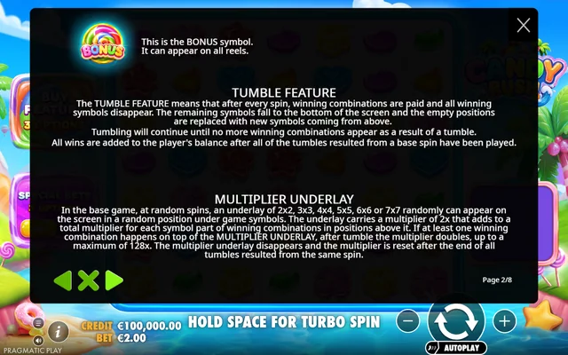 Candy Rush — feature rules