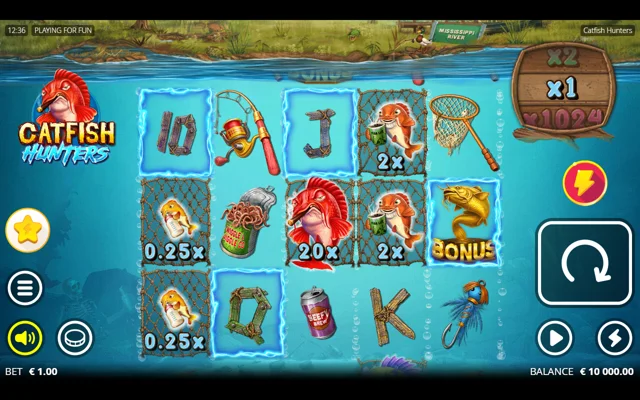 Catfish Hunters demo layout and controls