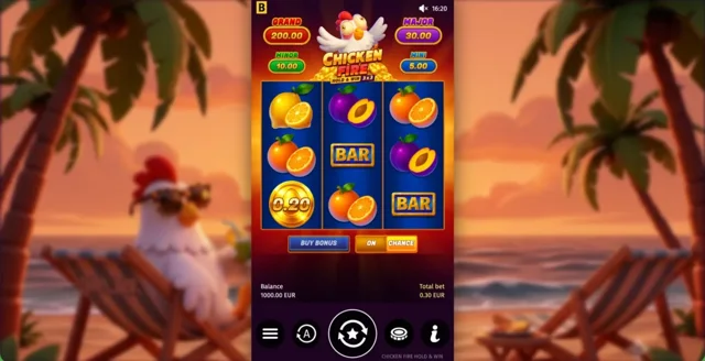 Chicken Fire: official base-game layout.