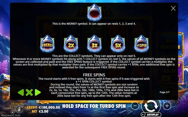 Deep Sea Frenzy — feature rules