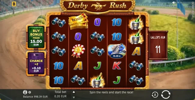 Derby Rush: official base-game layout.
