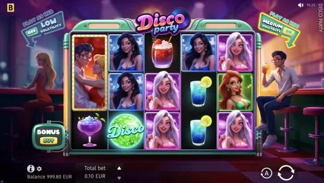 Disco Party: official nightclub main-game character setup.