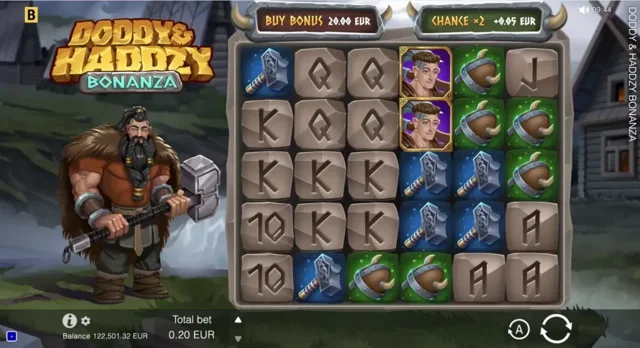 Doddy And Haddzy Bonanza: official studio game illustration. Any displayed prices or wins are examples, not our results.