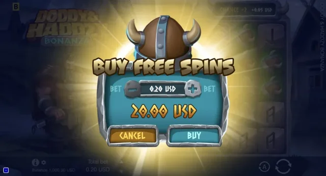 Doddy And Haddzy Bonanza: official studio game illustration. Any displayed prices or wins are examples, not our results.