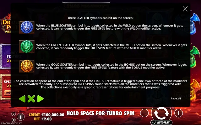 Dragon Pots Megaways — feature rules