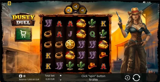 Dusty Duel: official base-game layout.