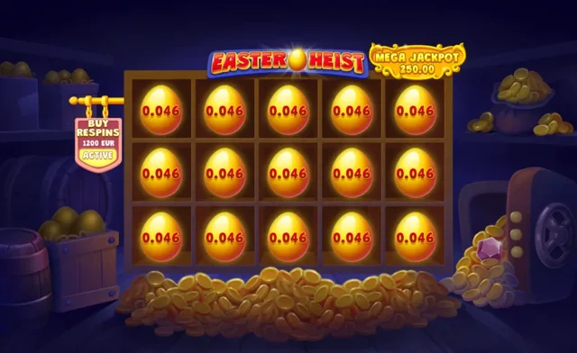 Easter Heist: official Gold Eggs Respin board.