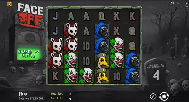 Face Off: official base-game layout.