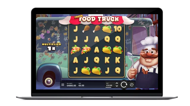 Fred’s Food Truck official reel illustration with the global multiplier display