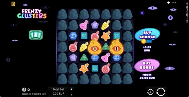 Frenzy Clusters: official base-game layout.