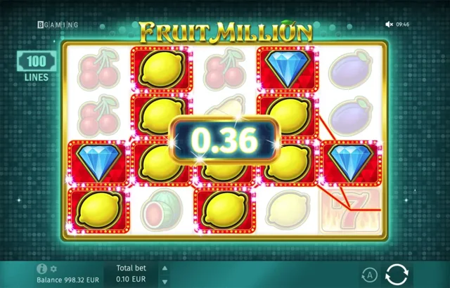 Fruit Million: official studio feature illustration. Displayed prices or results are examples, not our play results.