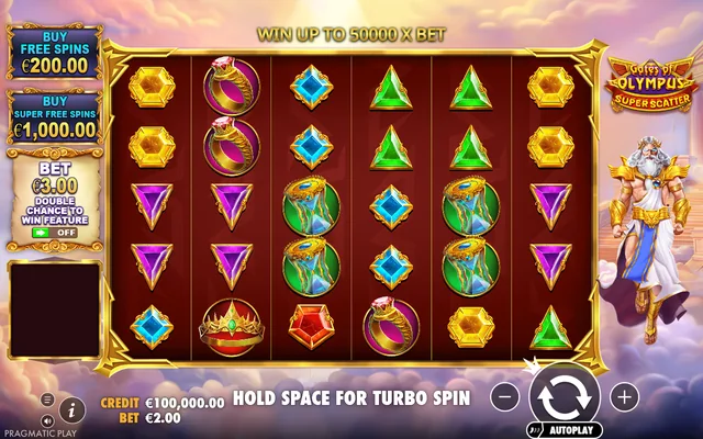 Gates of Olympus Super Scatter — base game and controls