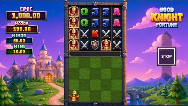 Good Knight Fortune: Wild Reel illustrated by the studio. Example amounts are not our gambling results.