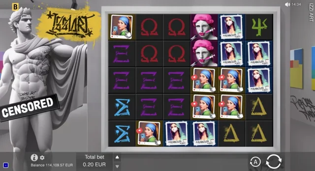 Izzi Art: official studio game illustration. Any displayed prices or wins are examples, not our results.