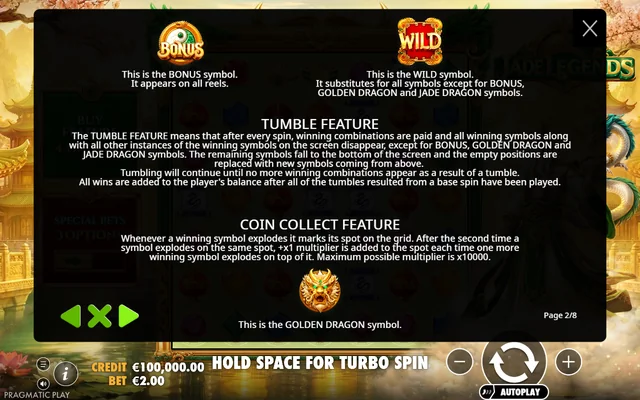 Jade Legends — feature rules