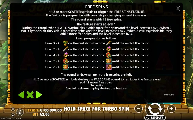 John Hunter and the Mayan Gods — the in-game feature explanation