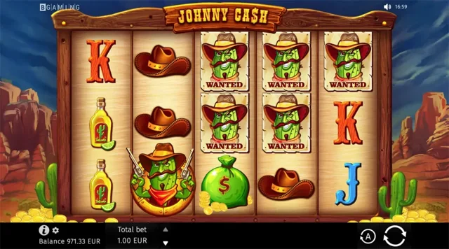 Johnny Cash: official studio game illustration. Any displayed prices or wins are examples, not our results.