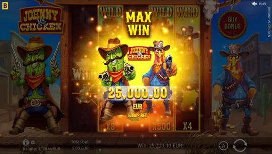 An example result supplied by BGaming, not a claimed win by FS777.