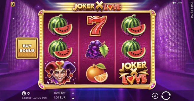 Joker X Love: official base-game layout.