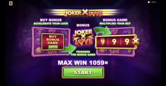 Joker X Love: official introduction to the multiplier bonus.