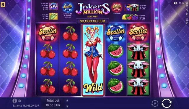 Joker's Million: official expanded Joker Wild example.