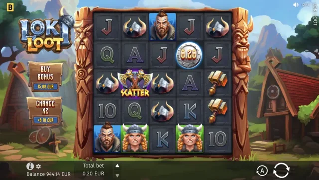 Loki Loot: official Nordic main-game reels.