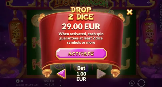 Lucky Dragon MultiDice X: official two-Dice purchase window.