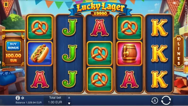 Lucky Lager x9990: official base-game layout.