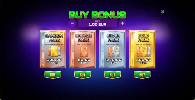 Lucky Pack: 2026 Cup: official feature purchase menu.