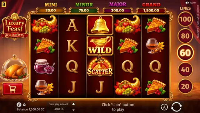 Luxury Feast Hold and Win: official studio game illustration. Any displayed prices or wins are examples, not our results.